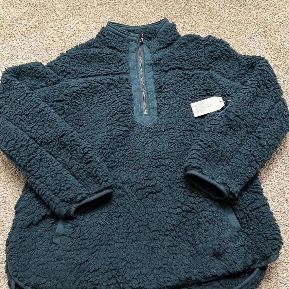 Teal quarter zip jacket